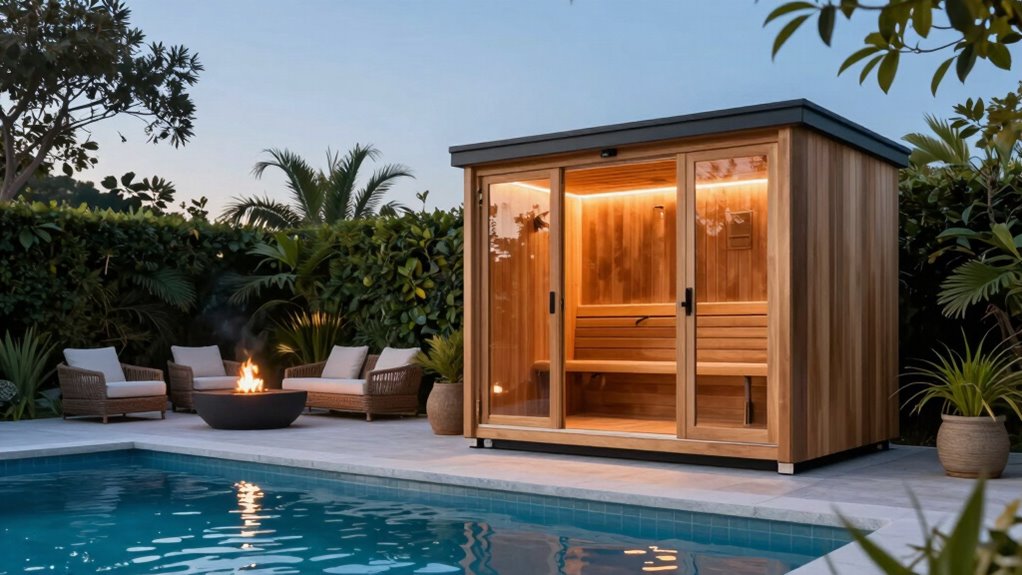 sauna placement and durability