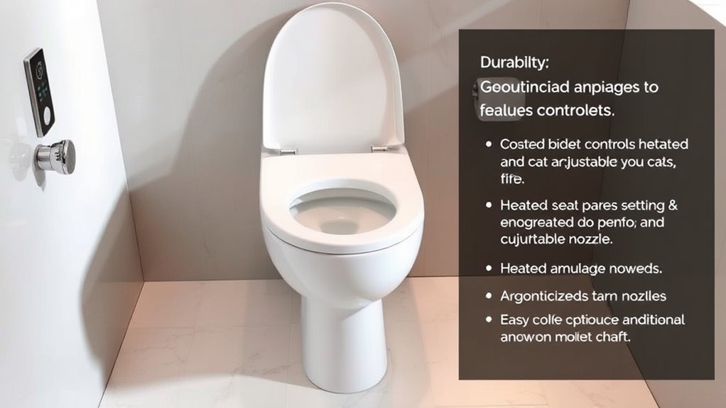 smart bidet installation features