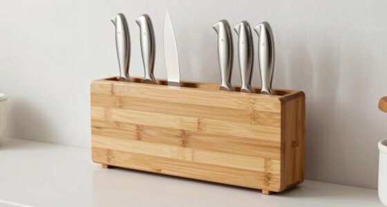 top bamboo magnetic knife strips