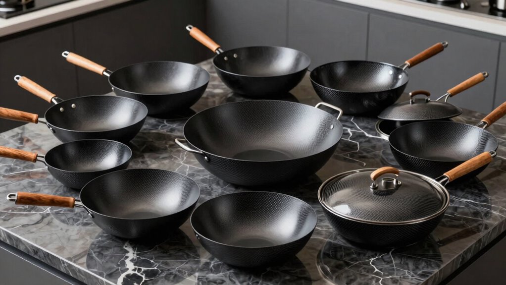 top carbon steel wok sets