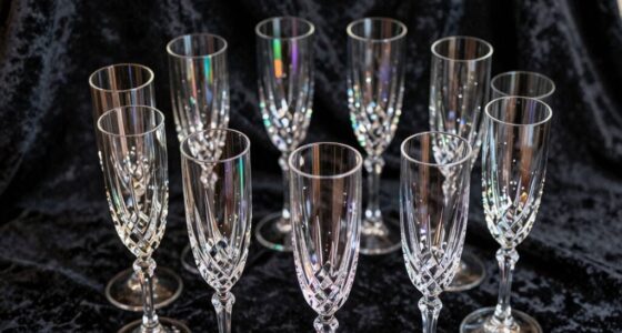 top crystal champagne flutes
