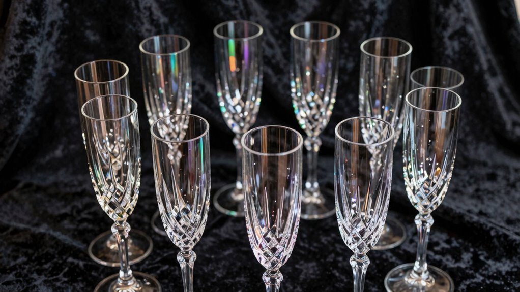 top crystal champagne flutes