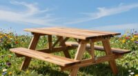 top folding acacia picnic tables