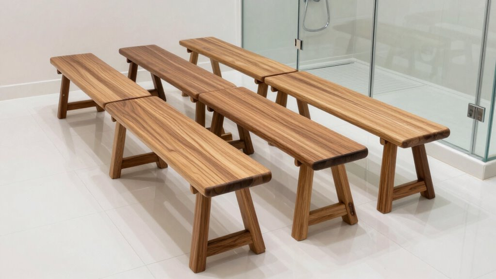 top folding shower benches