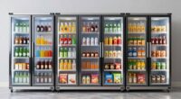 top glass door mini fridges
