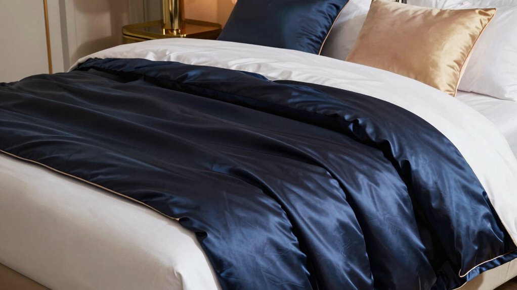 top king silk comforters