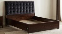 top king storage bed frames