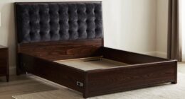 top king storage bed frames