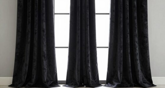 top long luxury blackout drapes