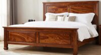 top solid wood king bed