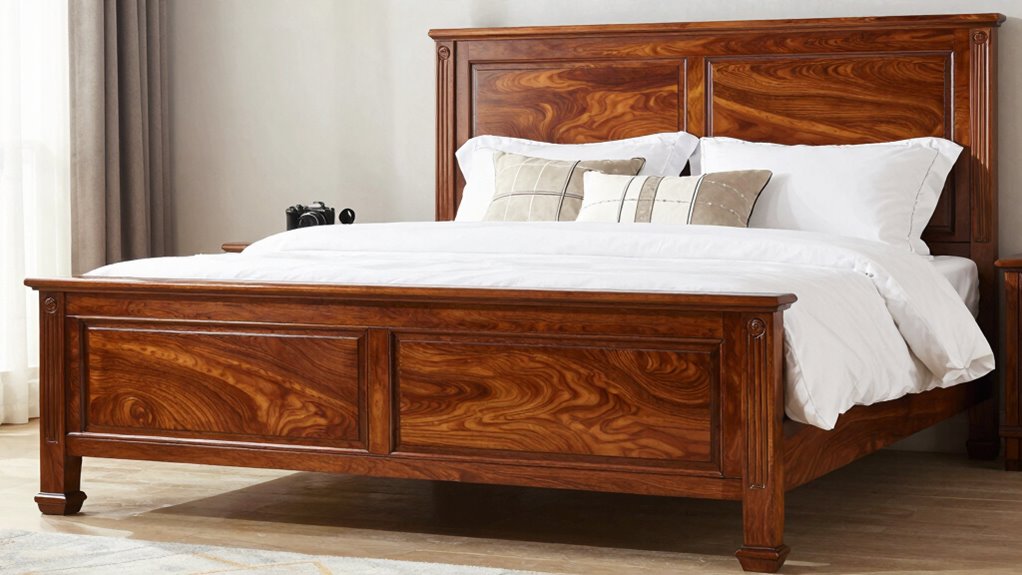 top solid wood king bed