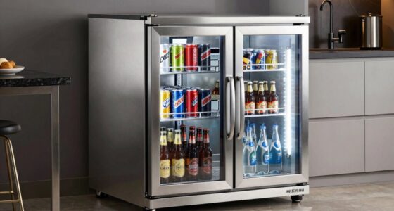 top stainless beverage fridges