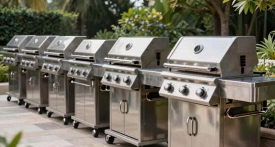 top stainless charcoal grills