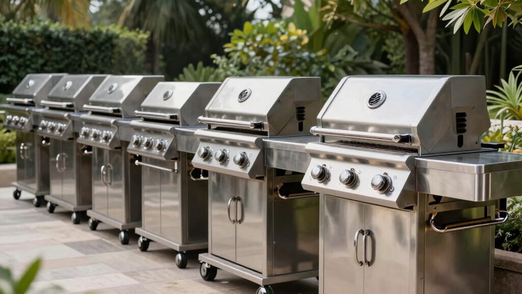 top stainless charcoal grills