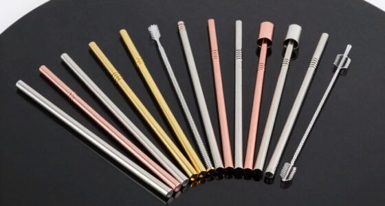 top stainless steel straw kits
