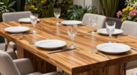 top teak outdoor dining