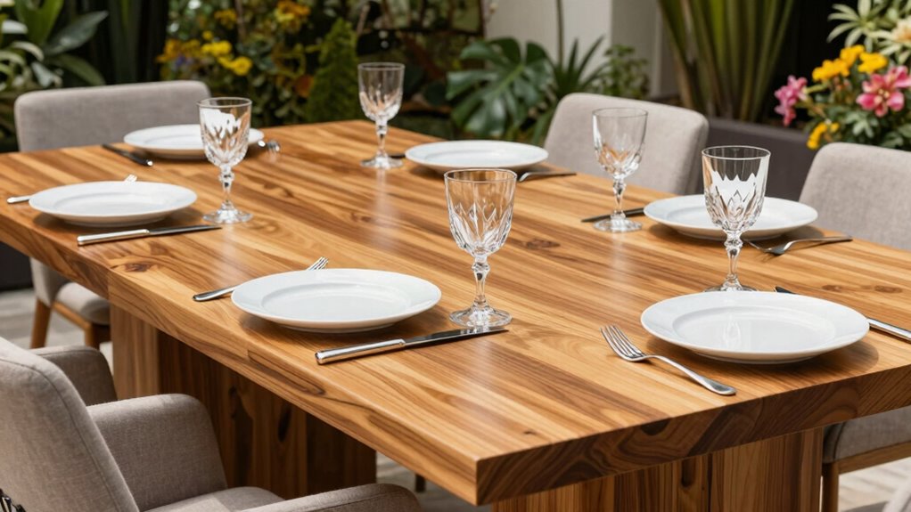 top teak outdoor dining