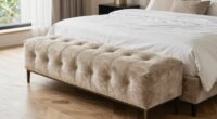 top upholstered bedroom storage bench