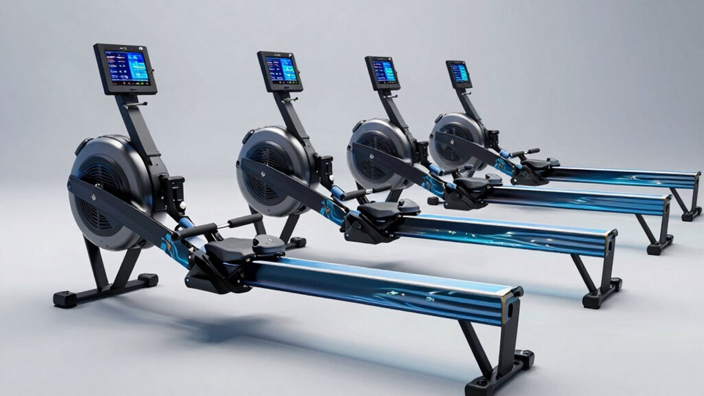 top water rowing machines