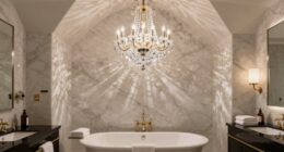 bathroom chandelier debate resolved