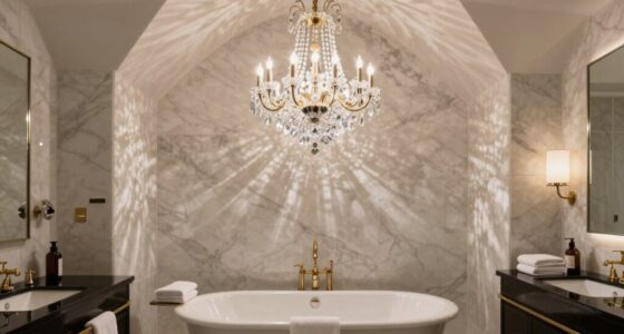 bathroom chandelier debate resolved