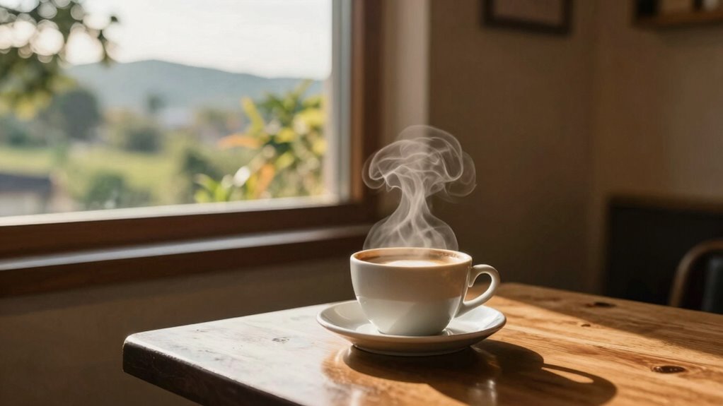 coffee silence open window