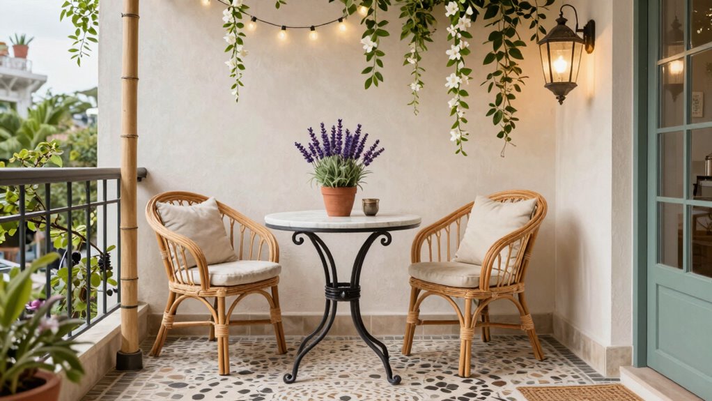 cozy lighting and seating