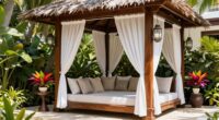 elegant outdoor cabana features