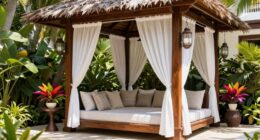 elegant outdoor cabana features