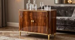 elegant timeless bar storage