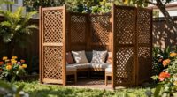 enhance outdoor privacy visually