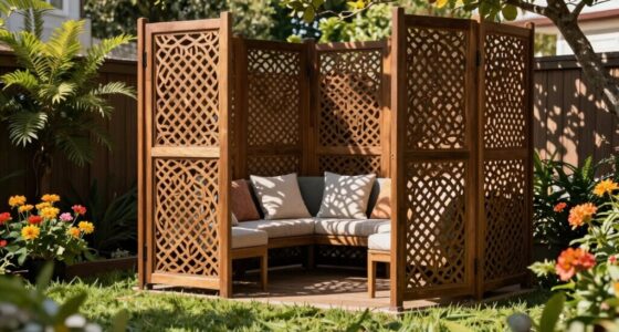 enhance outdoor privacy visually