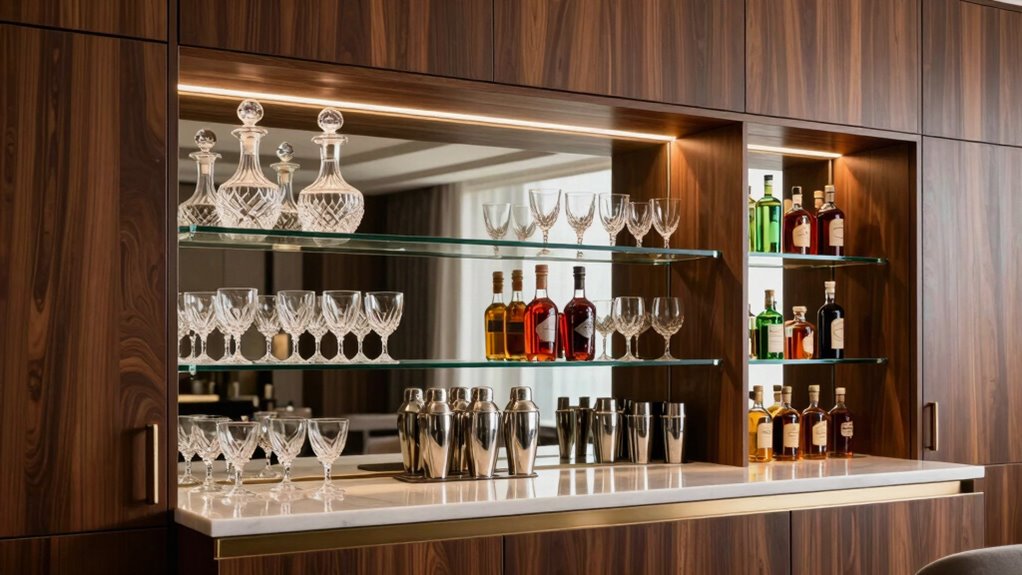 integrated bar storage design