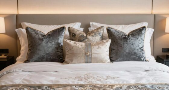 luxurious european pillow accents