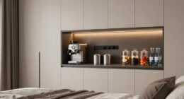 luxury bedroom beverage stations