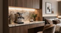 luxury coffee station bedroom