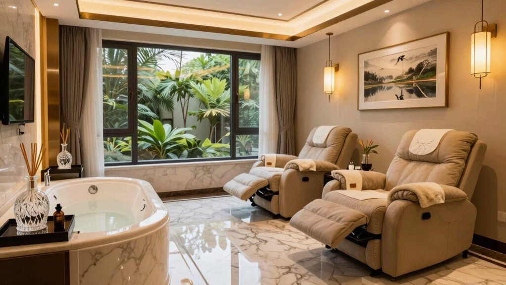 luxury recovery room amenities
