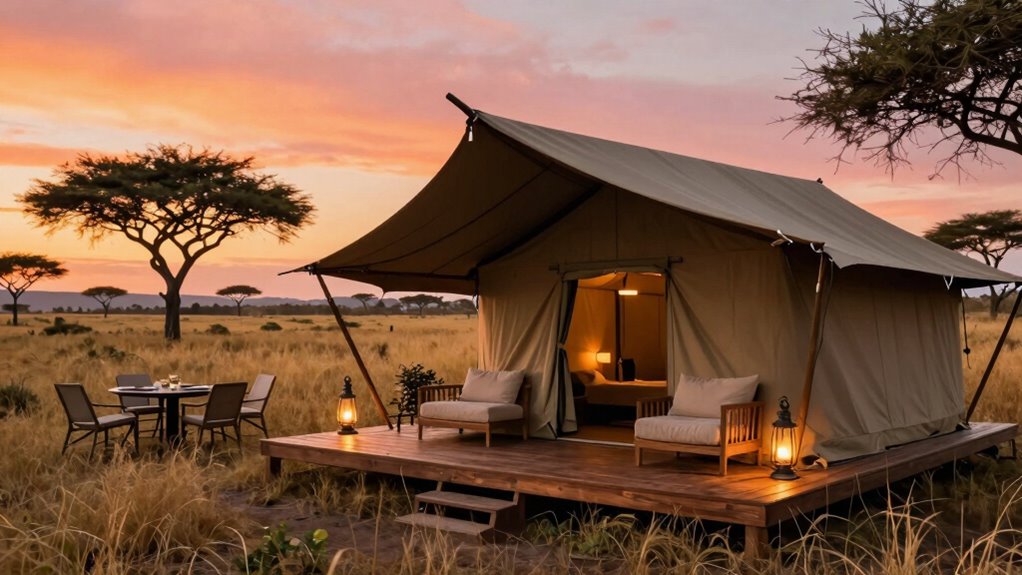 luxury safari camp comfort