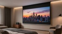 motorized screens enhance bedrooms
