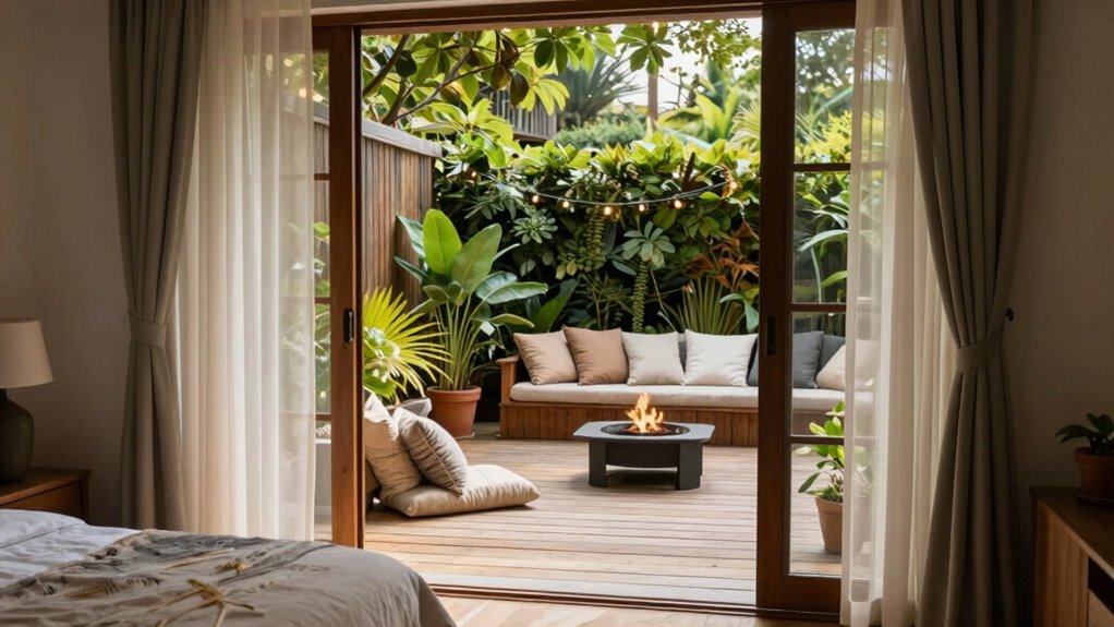 outdoor living extends comfortably