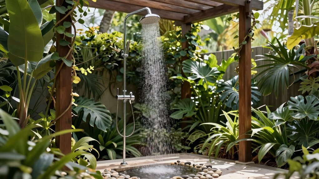 outdoor showers in hospitality