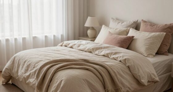 soft layered bedroom decor