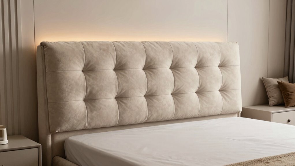 space saving decorative headboard