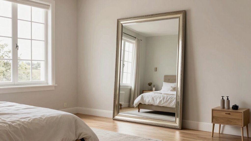 strategic mirror placement enhances space