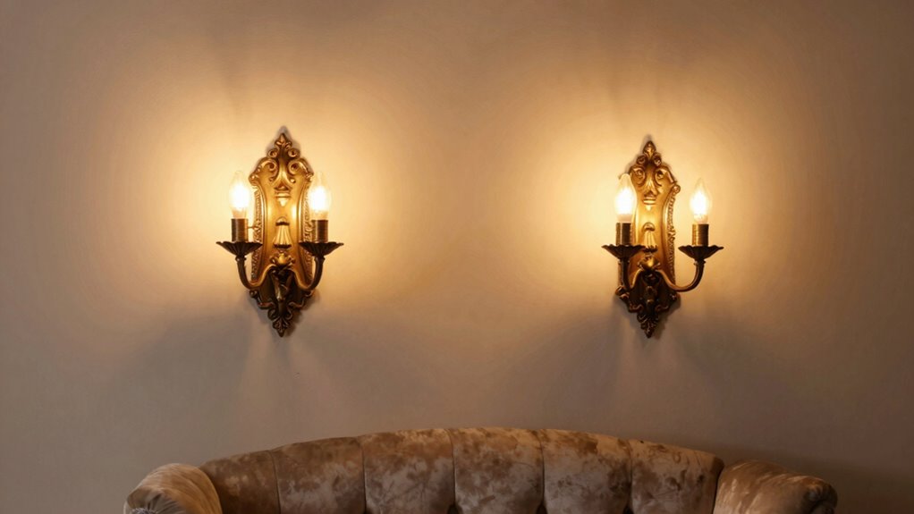 strategic sconce placement enhances