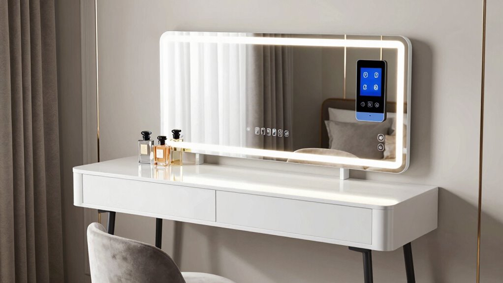 stylish organized vanity station