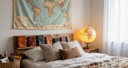 travel inspired bedroom decor