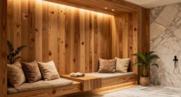 warm wood creates calm