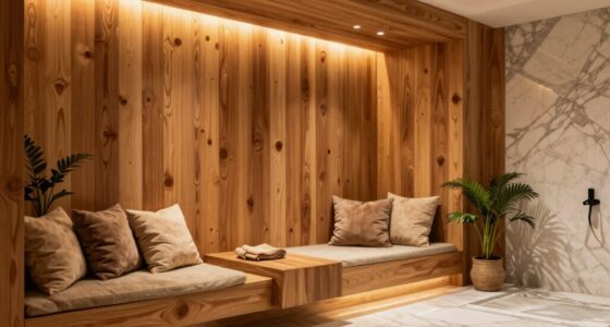 warm wood creates calm