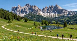 winter skiing and summer hiking